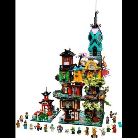 LEGO Ninjago Stadstuinen 71741 - Compleet met doos, Kinderen en Baby's, Speelgoed | Duplo en Lego, Ophalen, Lego, Gebruikt, Compleet