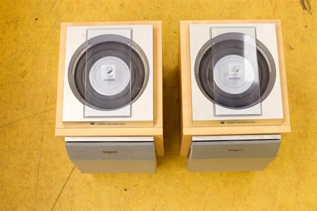 2 stuks Philips voox technologie luidsprekers 50622, Ophalen of Verzenden, Gebruikt, Minder dan 60 watt, Philips