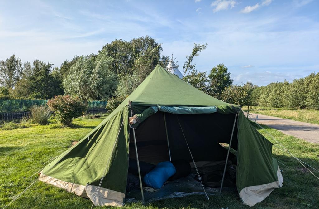 De Waard Zeekoet tent - lichtgewicht katoen, Caravans en Kamperen, Tenten, Ophalen, Gebruikt, Tot en met 3
