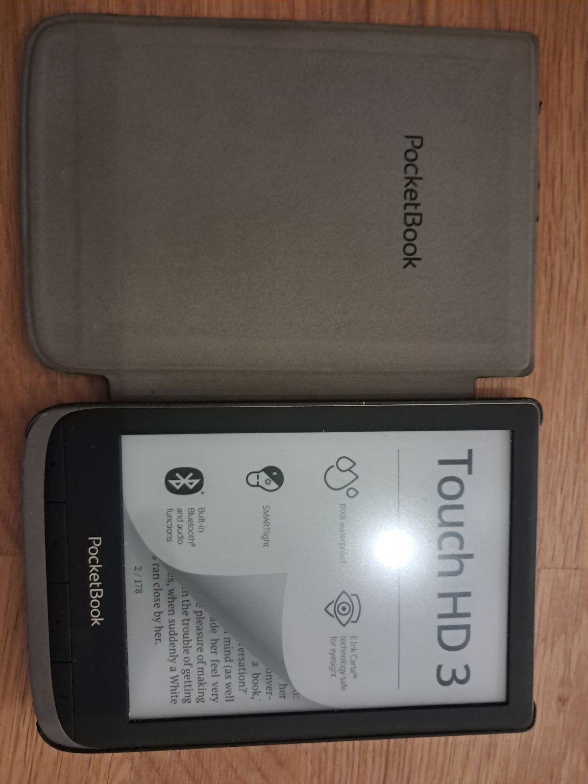PocketBook Touch HD 3 E-reader met hoes, Computers en Software, Ophalen, Zo goed als nieuw, 7 inch, Touchscreen