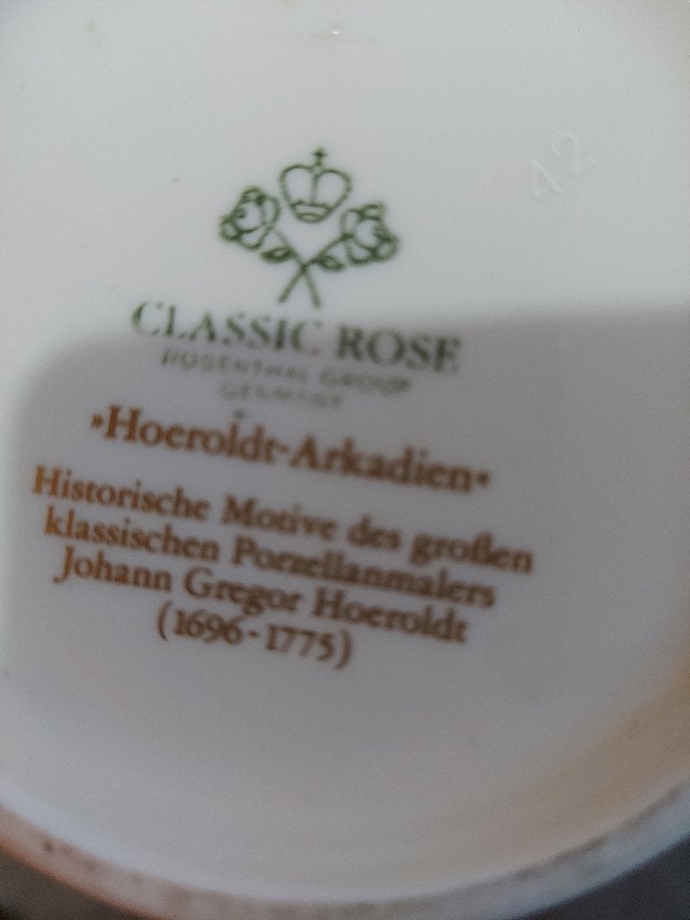 Foto 2 van Beautiful, rare vintage porcelain set Hoeroldt Arkadien