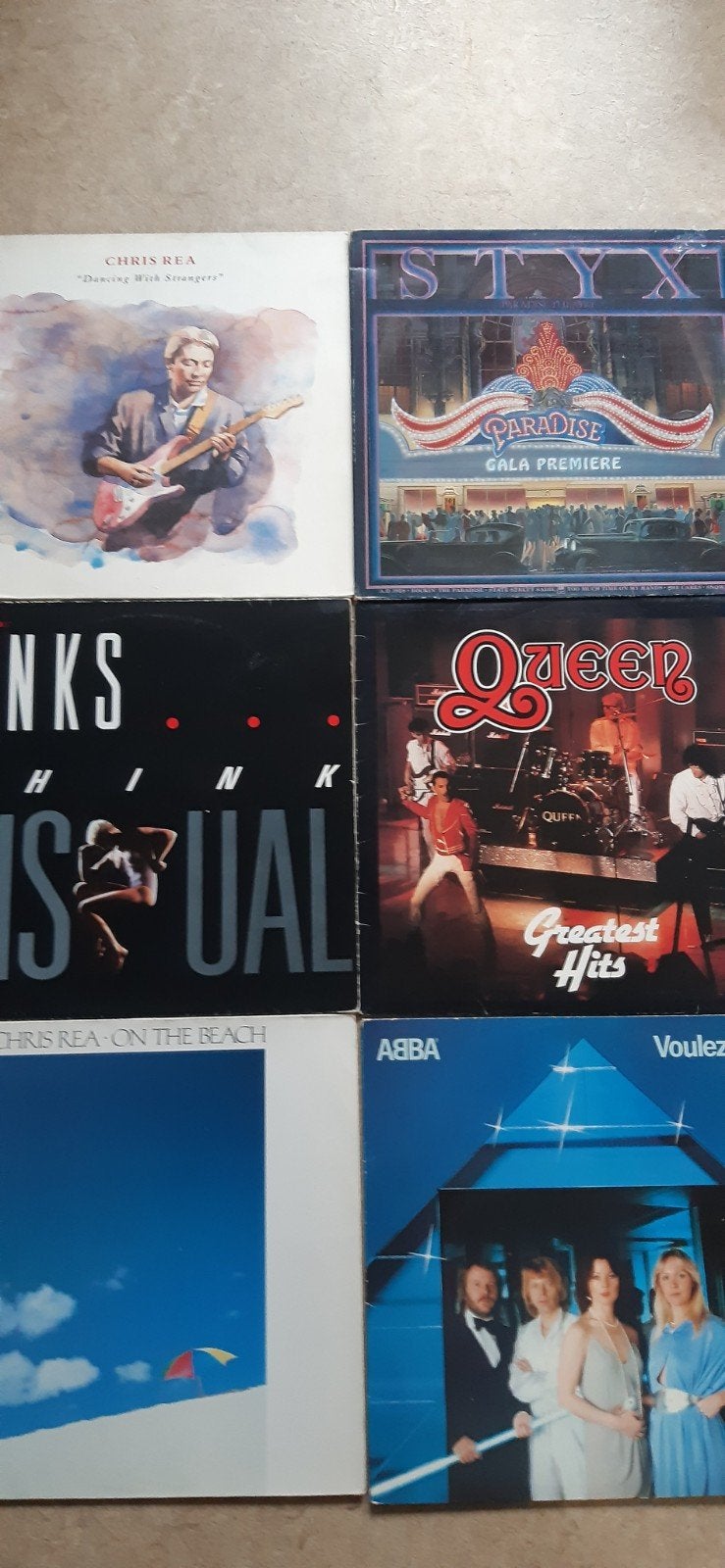 Collectie 12Eighties LP's/Abba/Queen/ Kinks/ Chris Rea/ Styx, Cd's en Dvd's, Ophalen of Verzenden, Gebruikt, 12 inch