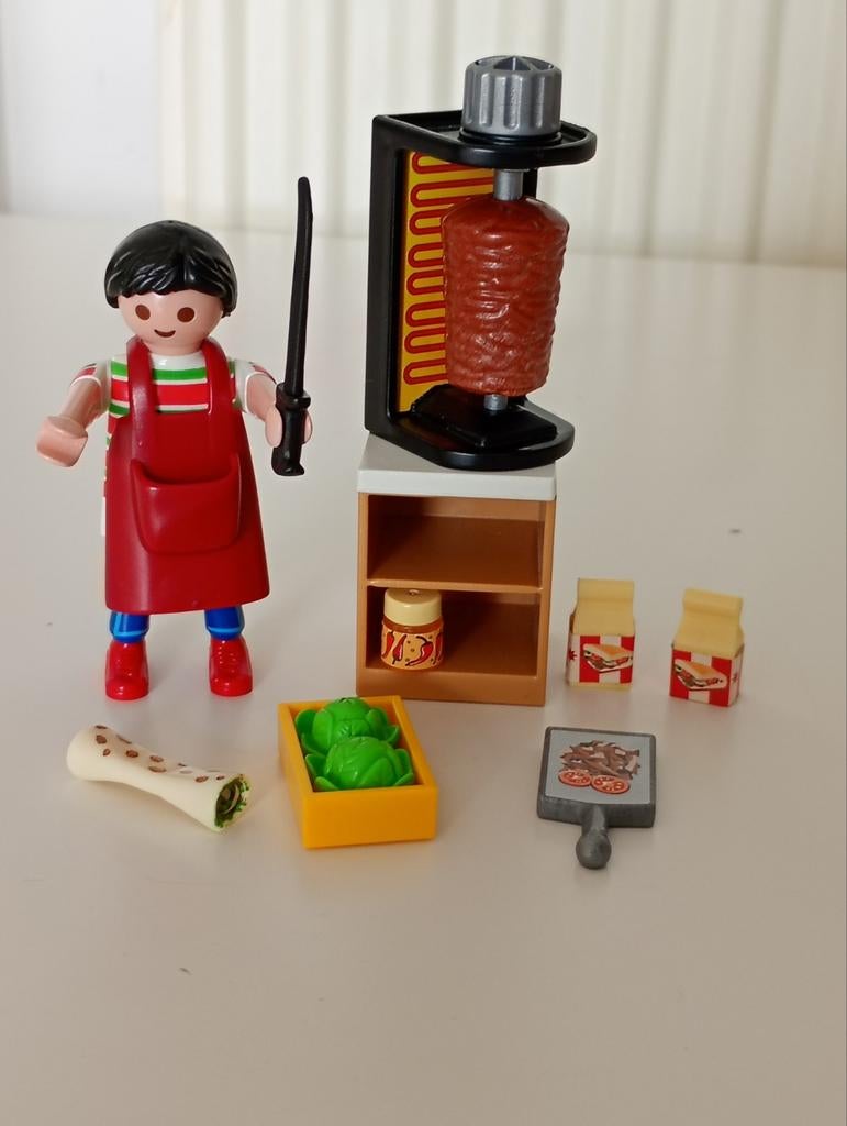 Playmobil Döner Kebab Kraampje 9088, Ophalen of Verzenden, Gebruikt, Complete set
