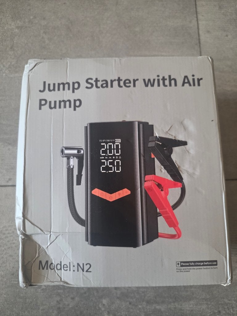 Jump starter with air pump (Elektrische startkabels en pomp), Auto diversen, Ophalen of Verzenden, Nieuw
