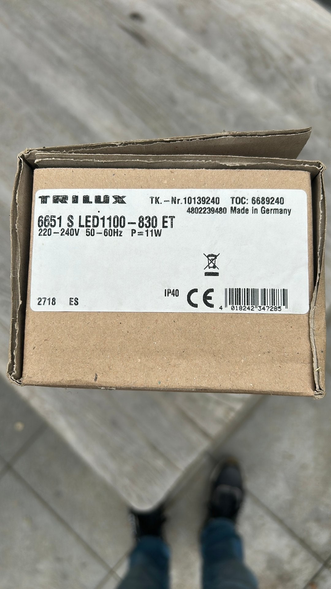 Trilux armatuur 11W LED, Ophalen of Verzenden, Nieuw