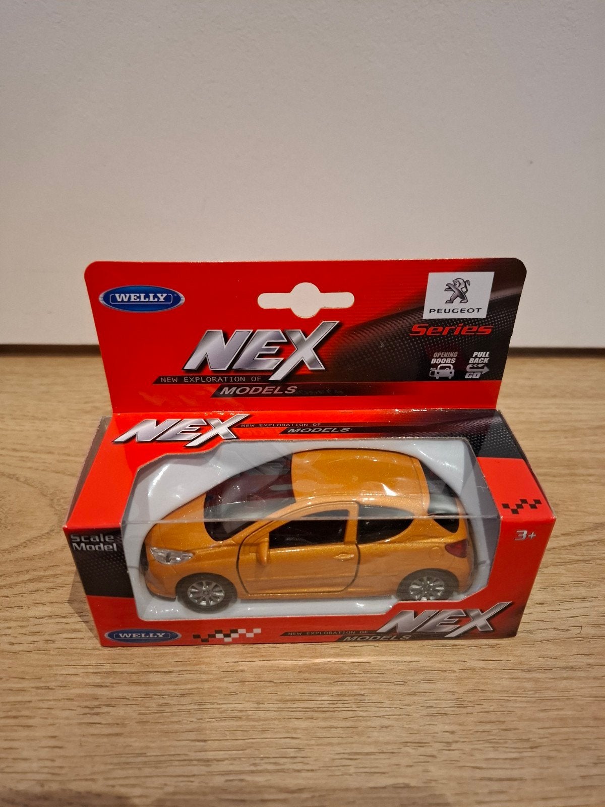Peugeot 207 Schaalmodel 1:43 - Welly NEX Serie, Ophalen of Verzenden, Nieuw, Auto, Overige merken