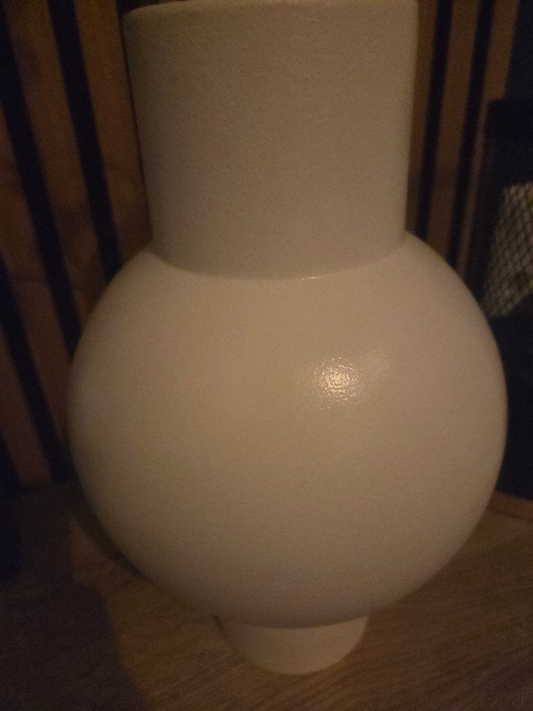Witte stenen sierpot nieuw, Ophalen, Wit, Overige typen, Nieuw