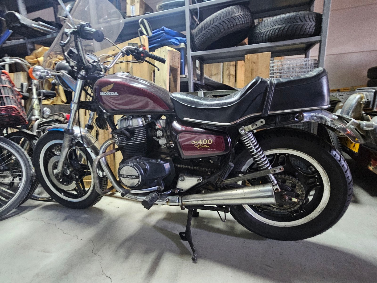Honda CM400 custom, Particulier, Toermotor