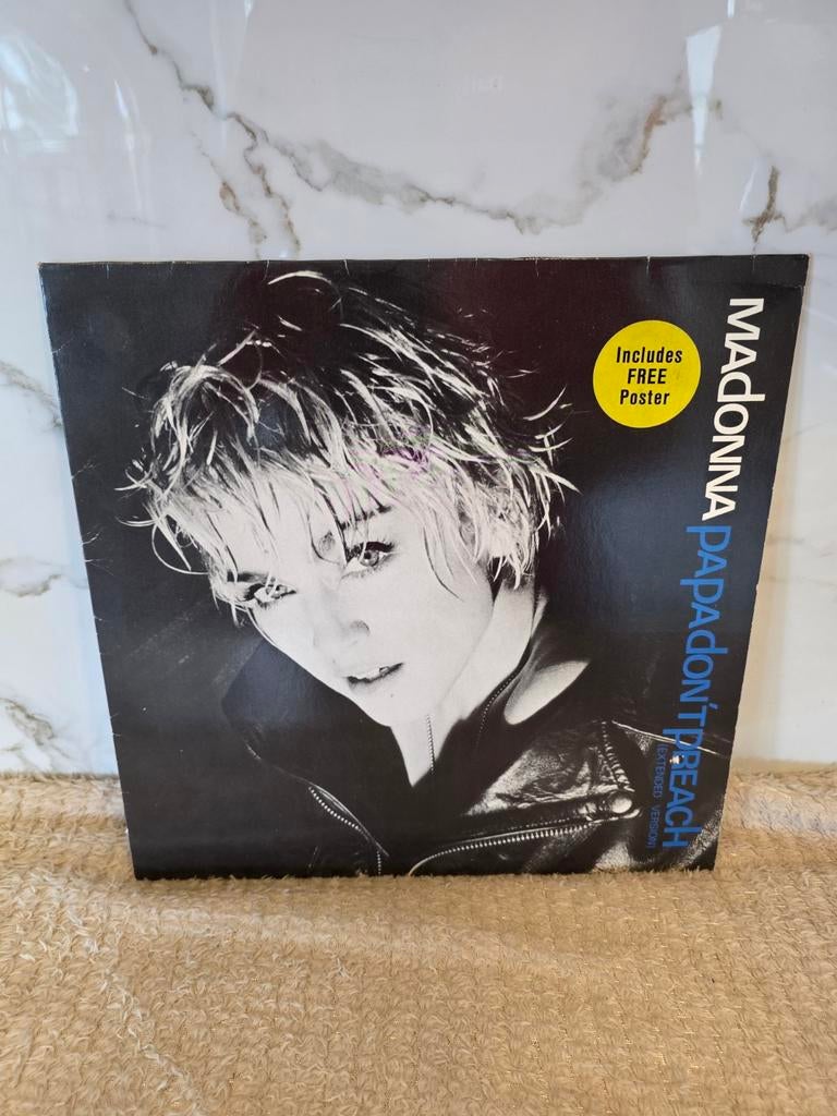 Madonna – Papa Don’t Preach 12" Maxi Single, Cd's en Dvd's, Vinyl Singles, Zo goed als nieuw, 12 inch, Ophalen of Verzenden