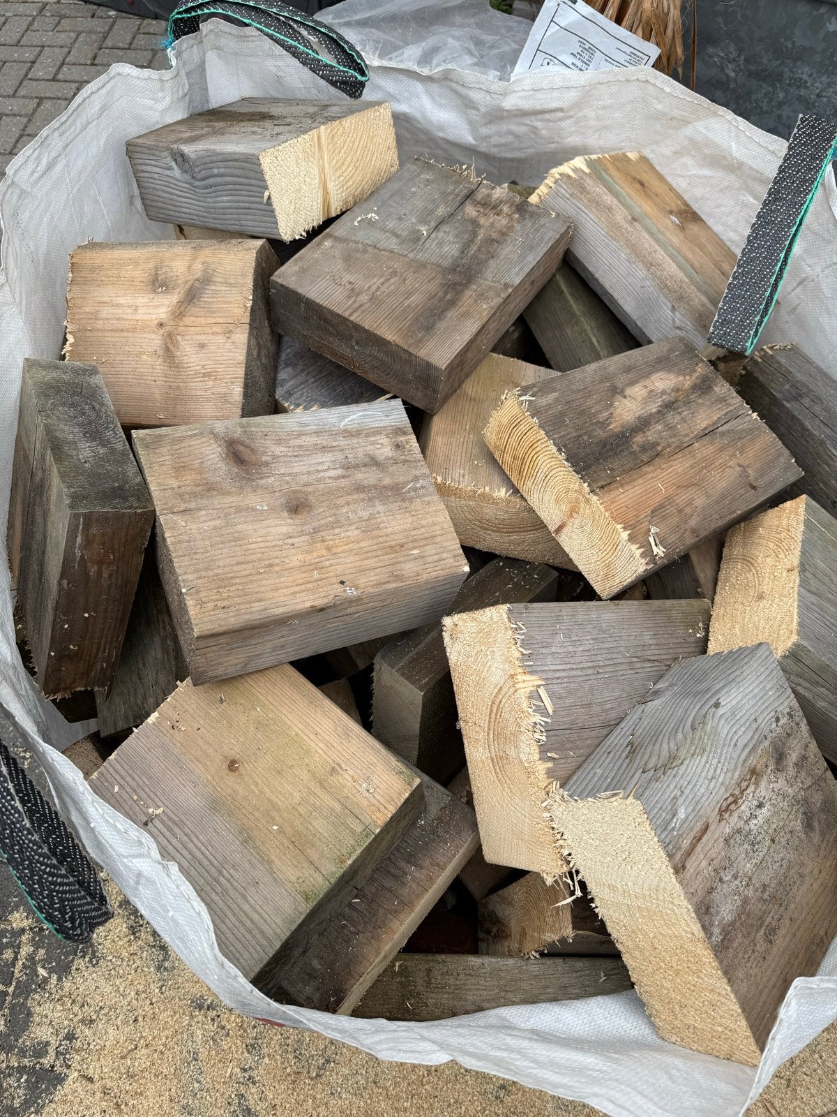 Houten blokken voor brandhout/kachelhout, 3 tot 6 m³, Ophalen, Overige houtsoorten, Blokken