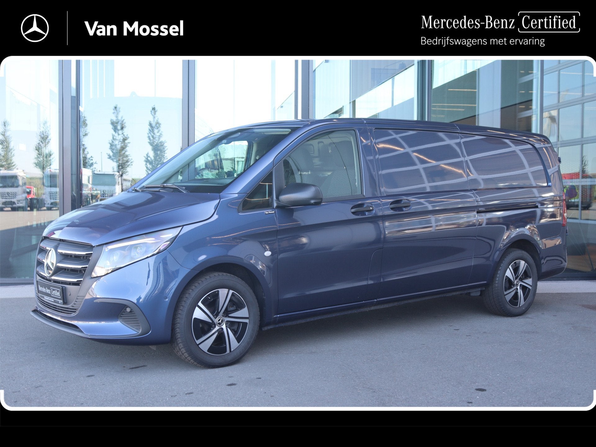 Mercedes-Benz Vito 119 CDI Aut.L3 Pro |AIRCO/MBUX/CARPLAY/2X, Auto's, Bestelauto's, Automaat, Euro 6, Blauw, 2500 kg