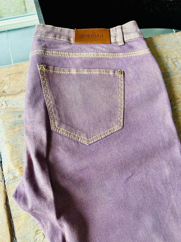 Supertrash Peppy Shimmer Lila Lilac jeans maat 31, Overige kleuren, Supertrash, Nieuw, Ophalen of Verzenden