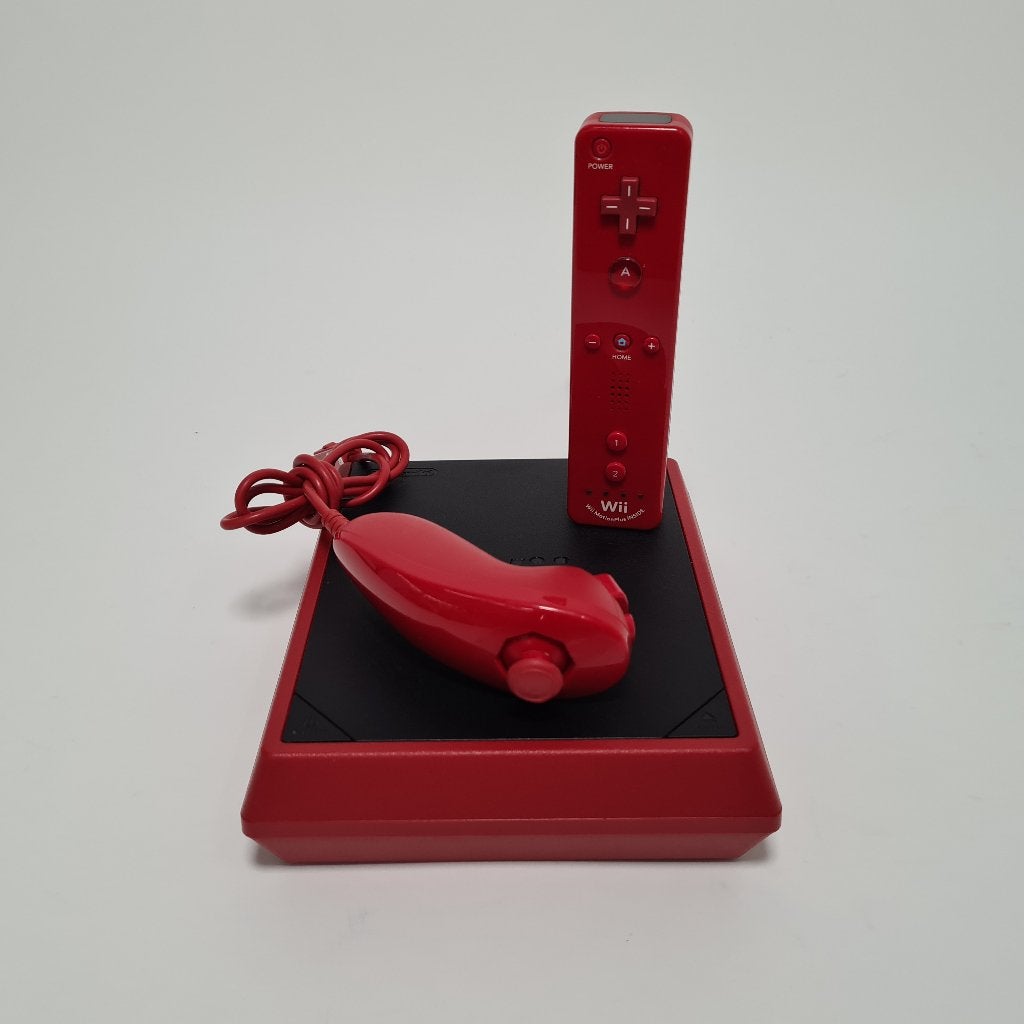 Nintendo Wii Mini met Rode Motion Plus Controller, Spelcomputers en Games, Ophalen of Verzenden, Gebruikt, Met 1 controller