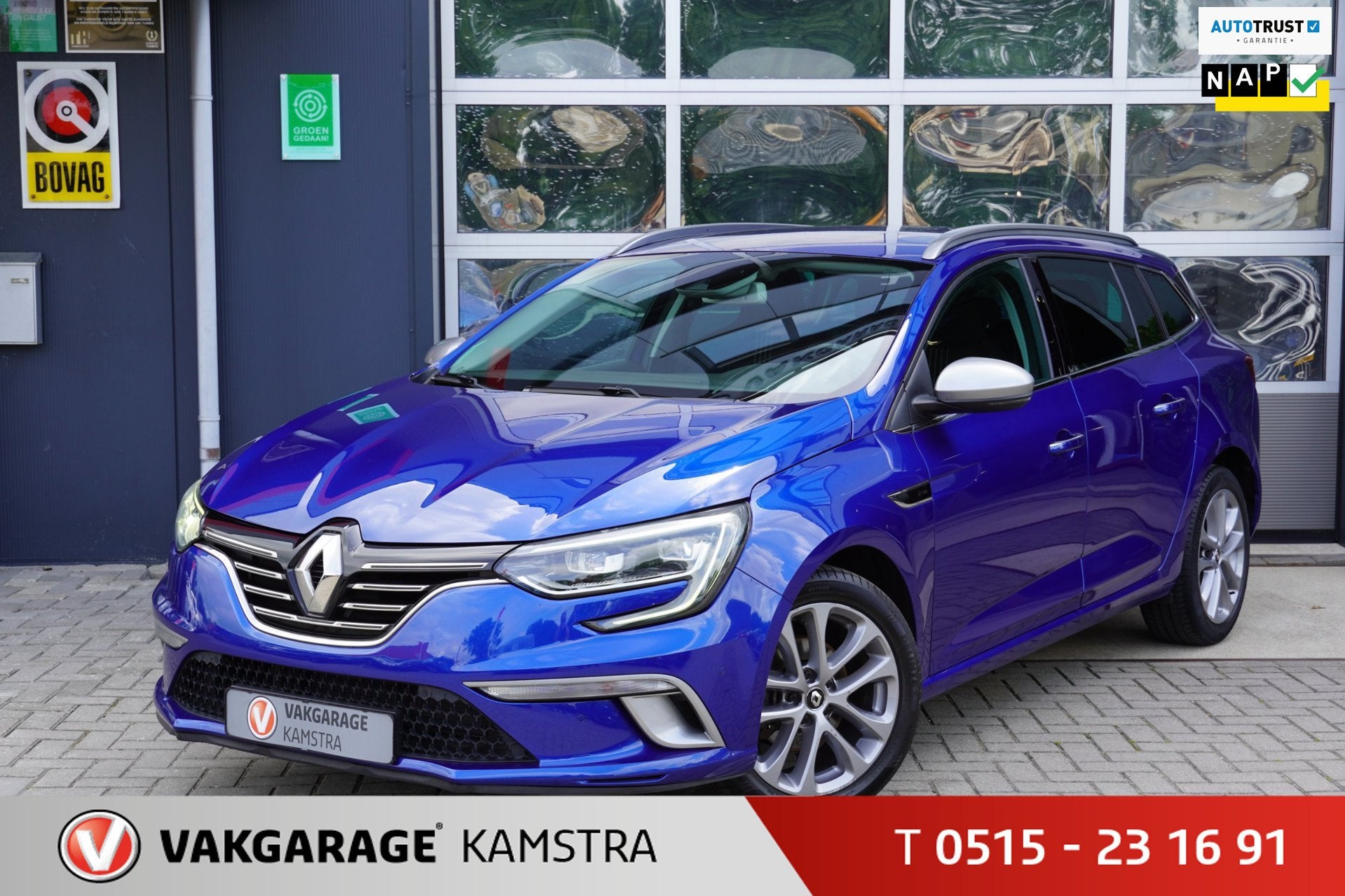 Renault Mégane Estate 1.2 TCe GT-Line NAP/Nav/PDC/blue toot, Auto's, Voorwielaandrijving, Gebruikt, 4 cilinders, Blauw