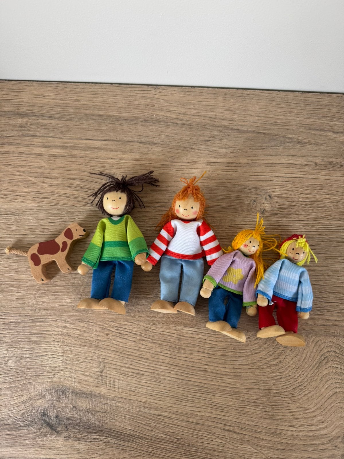 Set goki poppetjes en hond poppenhuis, Verzamelen, Poppetjes en Figuurtjes, Ophalen of Verzenden, Gebruikt