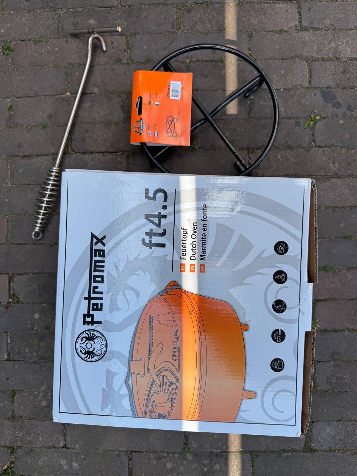Nieuwe Petromax Dutch Oven ft 4.5 set, Ophalen of Verzenden, Nieuw, Gietijzer