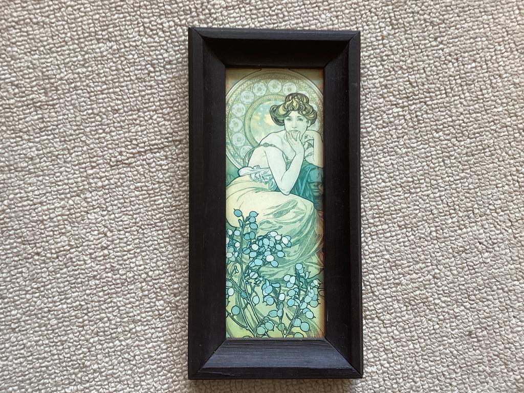 Mucha. Repro // 22x11 cm, Ophalen of Verzenden
