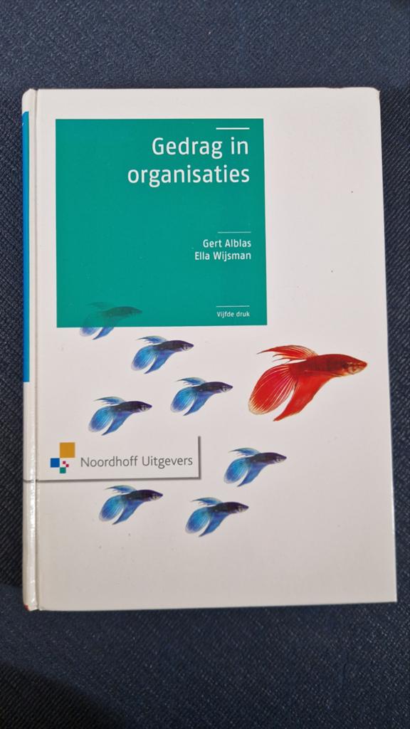 E. Wijsman - Gedrag in organisaties, Ophalen of Verzenden, Zo goed als nieuw, E. Wijsman; G. Alblas