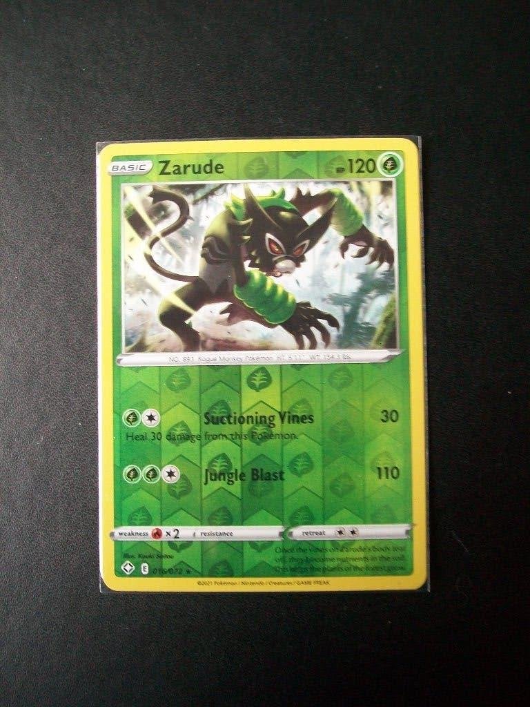 4179. Nieuwe Pokemon Kaart holofoil ZARUDE hp 120 (016/072), Verzenden, Nieuw, Losse kaart, Foil