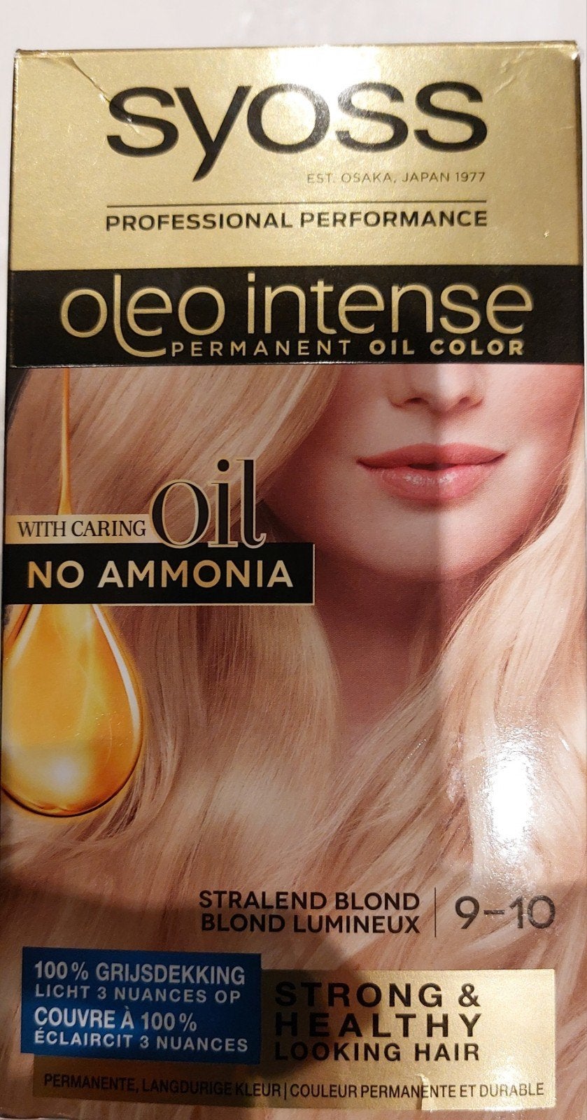 2x Syoss Oleo Intense Haarverf Stralend Blond 9-10 (Nieuw), Ophalen of Verzenden, Nieuw