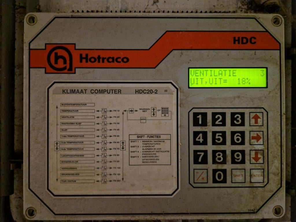 Hotraco HDC, Ophalen, Ventilator en Afzuiger