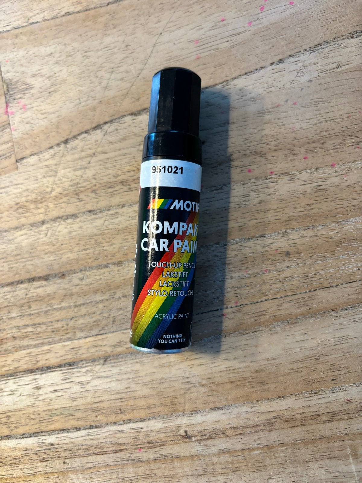 Motip Kompak Car Paint Touch-Up Pen 951021 Zwart, Ophalen of Verzenden, Nieuw