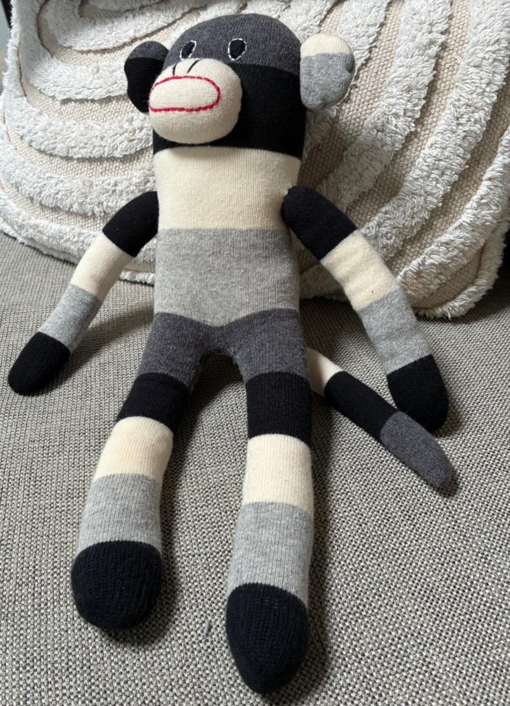 Anne-Claire Petit New Monkey knuffel ., Kinderen en Baby's, Speelgoed | Knuffels en Pluche, Ophalen of Verzenden, Zo goed als nieuw