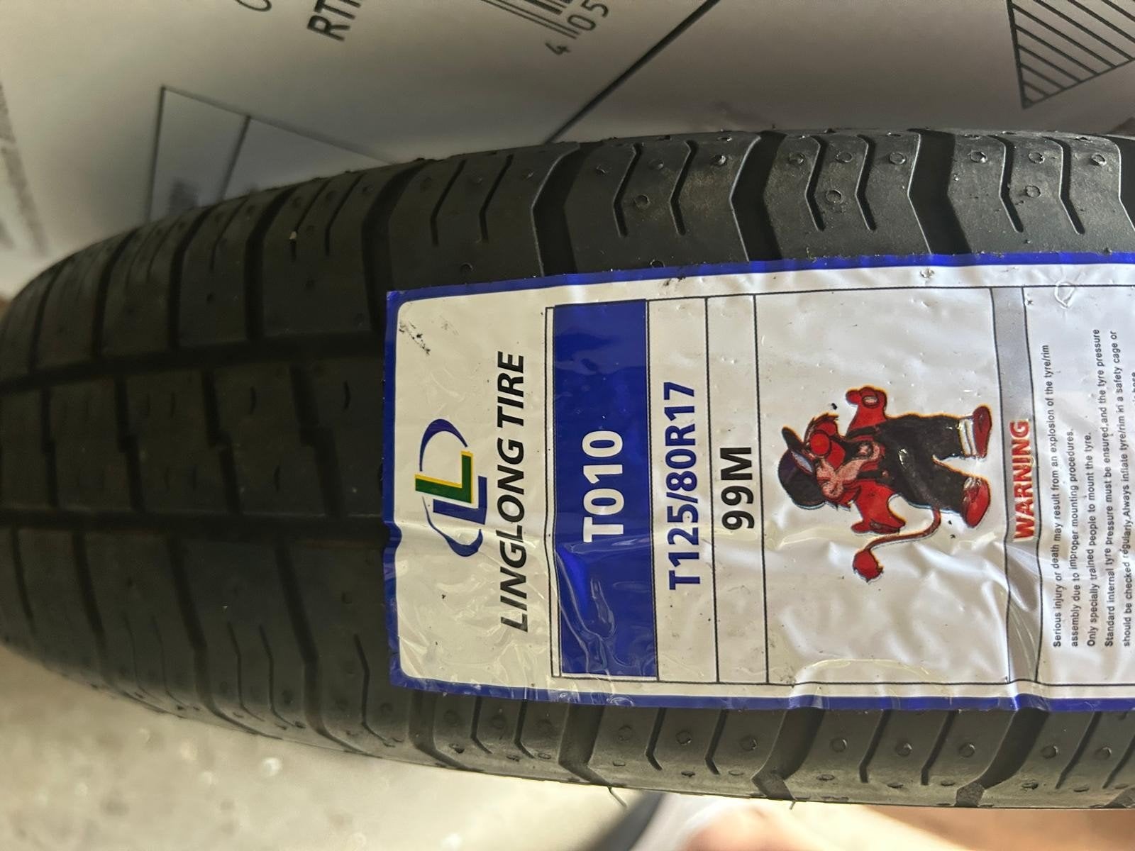 Linglong T1010 T125/80R17 99M reservewiel, Banden en Velgen, Nieuw, 17 inch, Ophalen of Verzenden