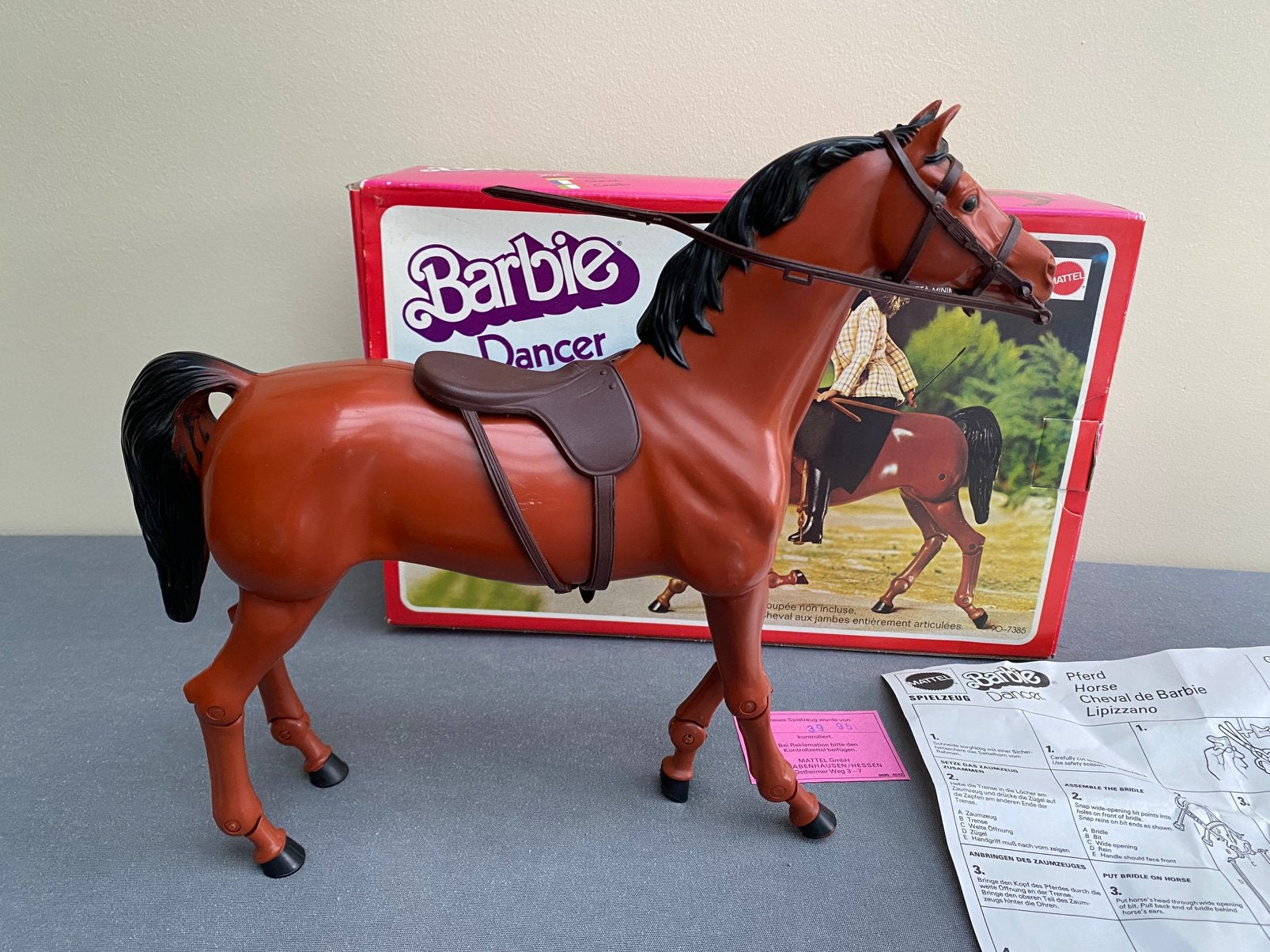 Vintage Barbie paard Dancer 1977 nieuw in doos Mattel, Verzamelen, Verzenden, Nieuw, Pop