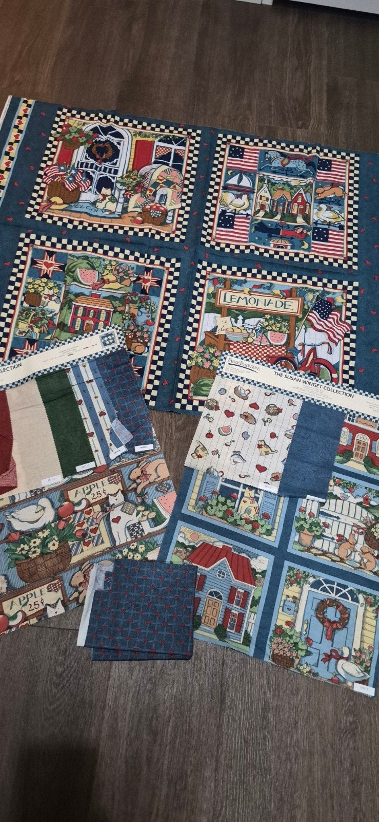 Set quiltstoffen, Hobby en Vrije tijd, Stoffen en Lappen, Ophalen of Verzenden