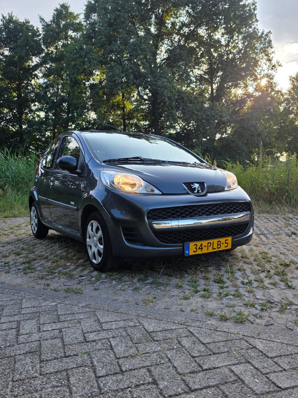 Peugeot 107 millesim 200 1.0 12V 5DR 2011 Grijs, Auto's, Voorwielaandrijving, 4 stoelen, 68 pk, Origineel Nederlands