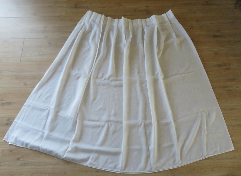 Vitrage Wit, 150 tot 200 cm, Ophalen of Verzenden, Zo goed als nieuw, Wit