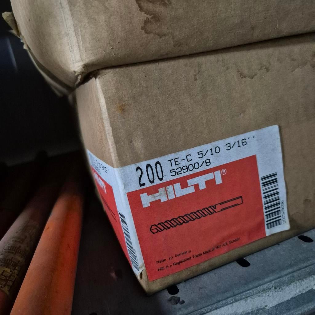 0,95  per stuk Hilti TE-C 5/10 3/16 .Nieuw in verpakking, Ophalen of Verzenden, Nieuw, Boor- en/of Breekhamer, Klopboormechanisme