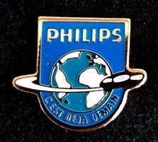 Philips C Est Deja Demain pin, Verzamelen, Speldjes, Pins en Buttons, Verzenden, Nieuw, Merk, Speldje of Pin