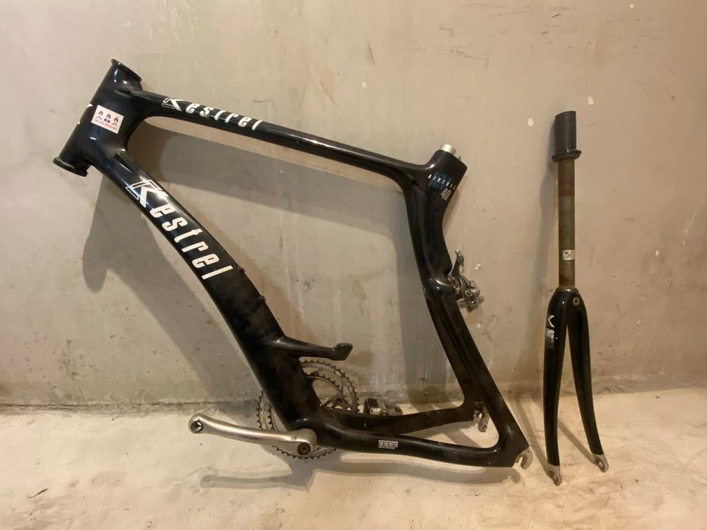 Kestrel KM40 Carbon Frame, Voorvork, Fietsen en Brommers, Fietsonderdelen, Gebruikt, Frame, Ophalen