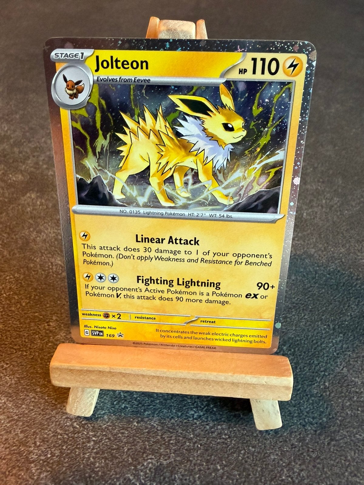 Jolteon holo Pokemon Promo Svp 169, Ophalen of Verzenden, Zo goed als nieuw