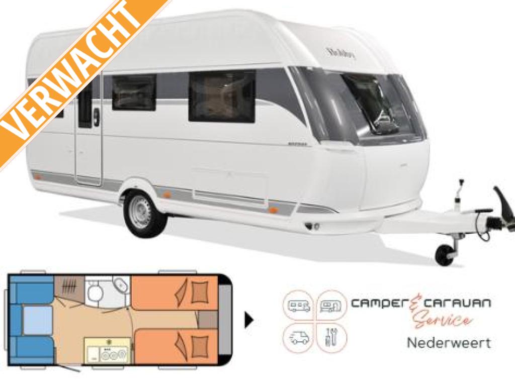 Hobby On Tour 460 DL, Caravans en Kamperen, Caravans, Hobby, Bedrijf, Treinzit, Tot en met 3