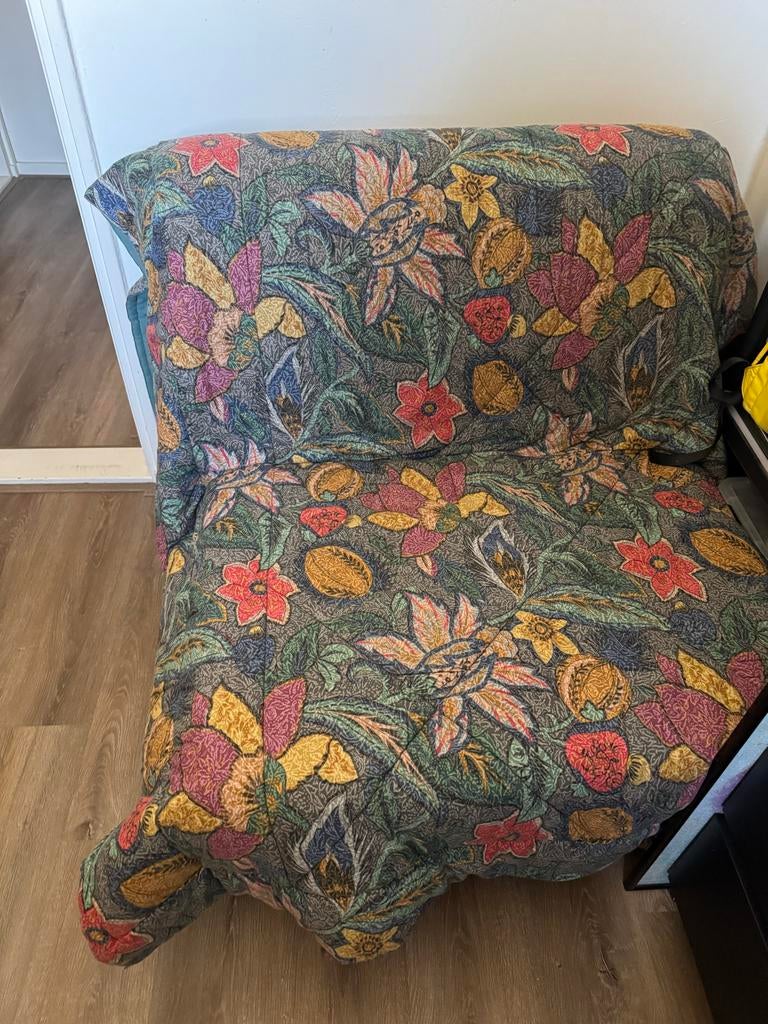 IKEA Lycksele slaapbank met 2 hoezen en deken, Huis en Inrichting, Slaapkamer | Bedden, Ophalen, Gebruikt, Tweepersoons, 140 cm
