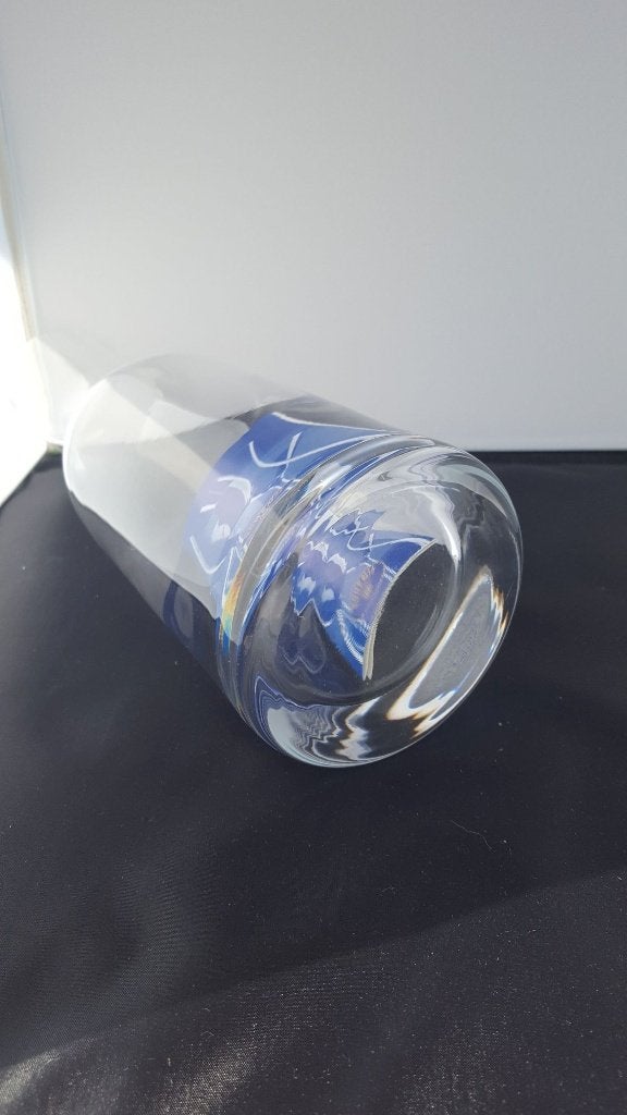 Decanteer karaf Bohemia glas, puntgaaf! 30cm hoog. K4, Ophalen of Verzenden