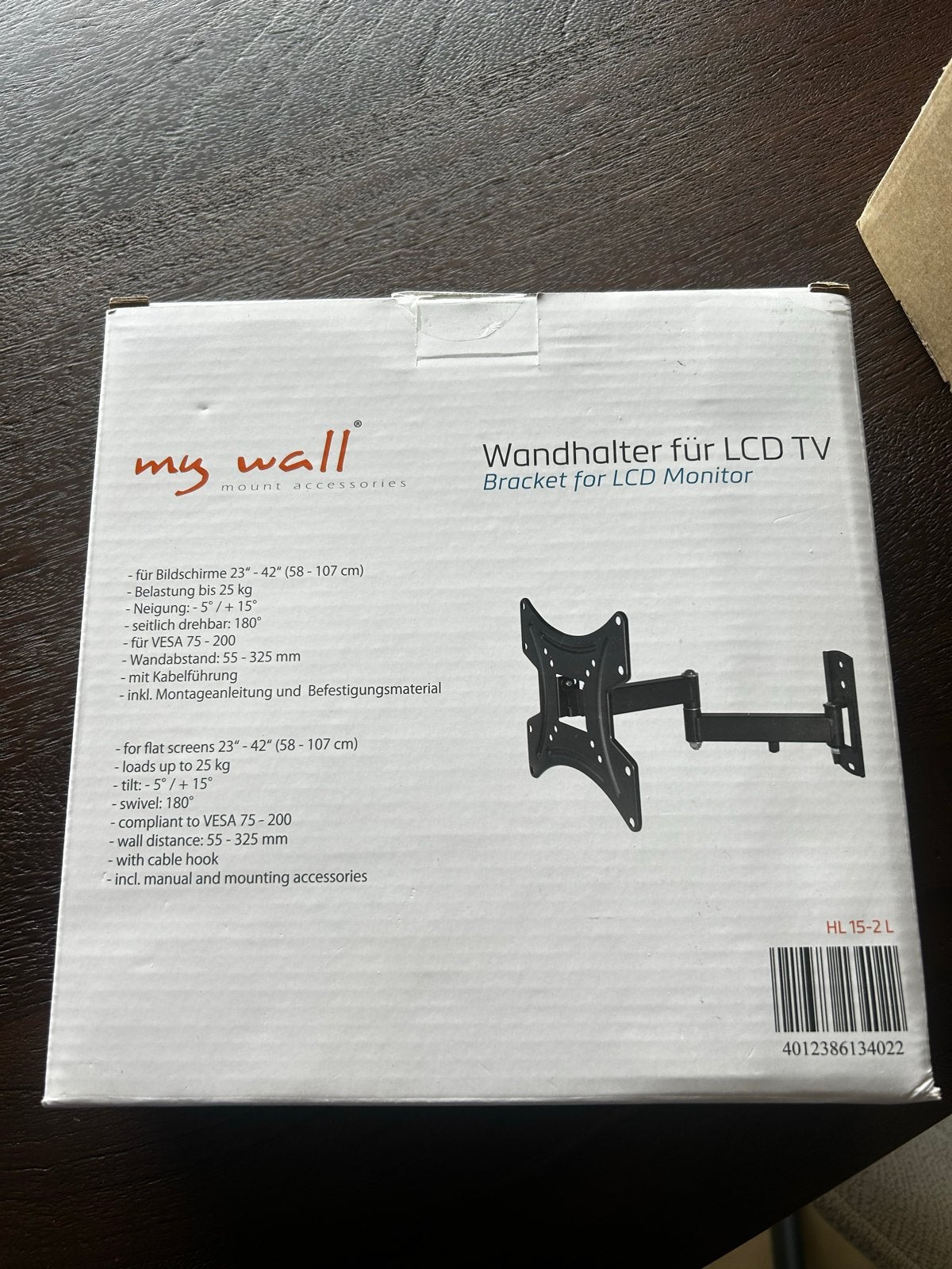 My Wall Wandhalterung voor LCD TV/Monitor 23-42 inch, Ophalen of Verzenden, Nieuw