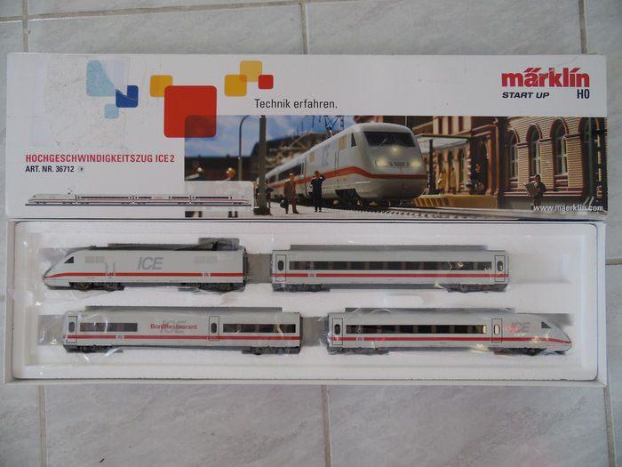 Marklin set ICE2 nr 36712, digitaal, geluisdfunkties € 189, Wisselstroom, Treinset, Ophalen of Verzenden, Zo goed als nieuw