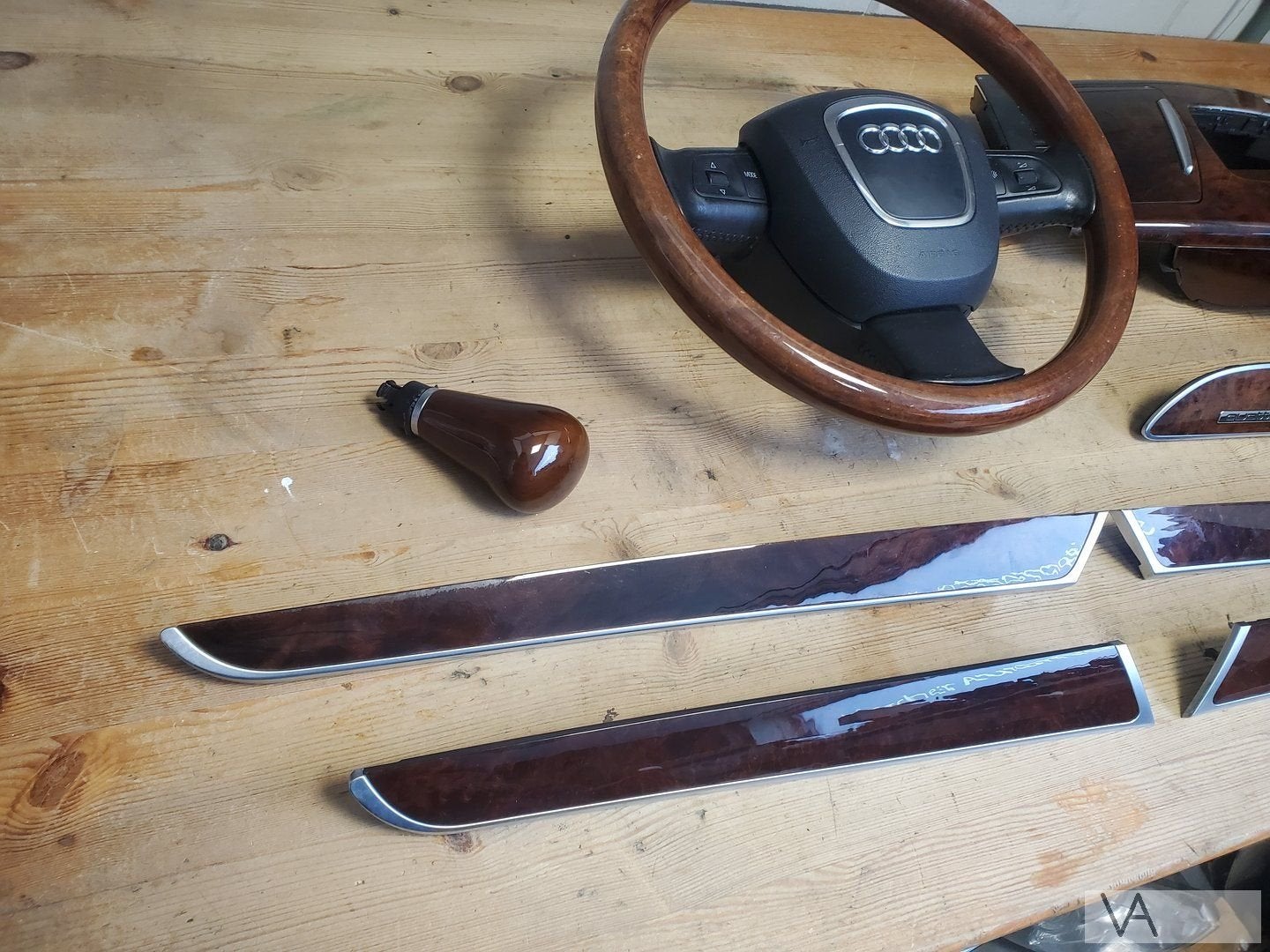 Audi A6 4f 2004 - 2011 houten inleg compleet met stuur €300, Gebruikt, -, -, -