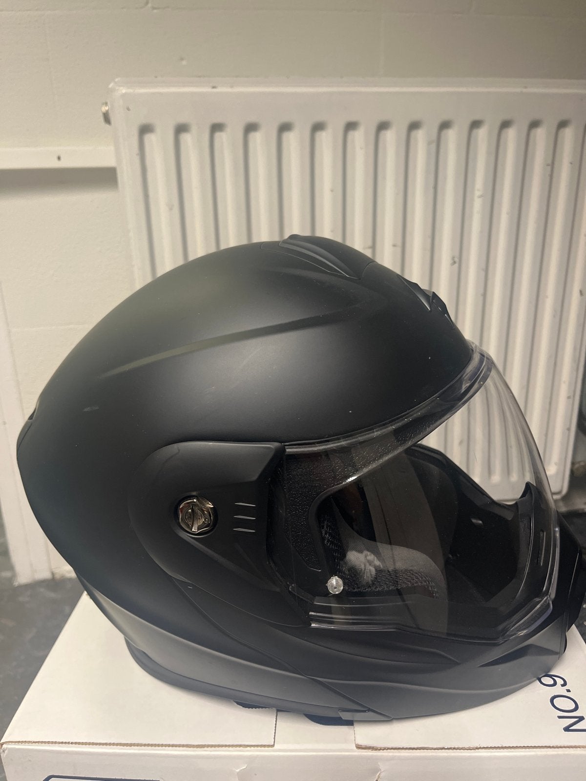 Scorpion ADX-1 Systeemhelm - Maat S - Mat Zwart, Motoren, Kleding | Motorhelmen, Overige merken, Systeemhelm, Heren, Ophalen of Verzenden