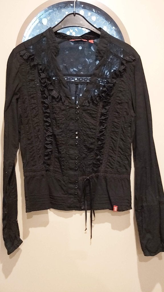 Nieuwe zwarte blouse, EDC, Mexx, Juffrouw Jansen, M/ L, Ophalen of Verzenden, Nieuw, Maat 38/40 (M), Zwart