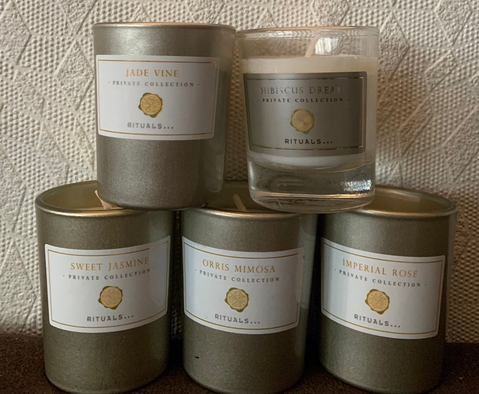Rituals mini kaarsjes 5 stuks, Huis en Inrichting, Woonaccessoires | Kandelaars en Kaarsen, Nieuw, Ophalen of Verzenden, Glas