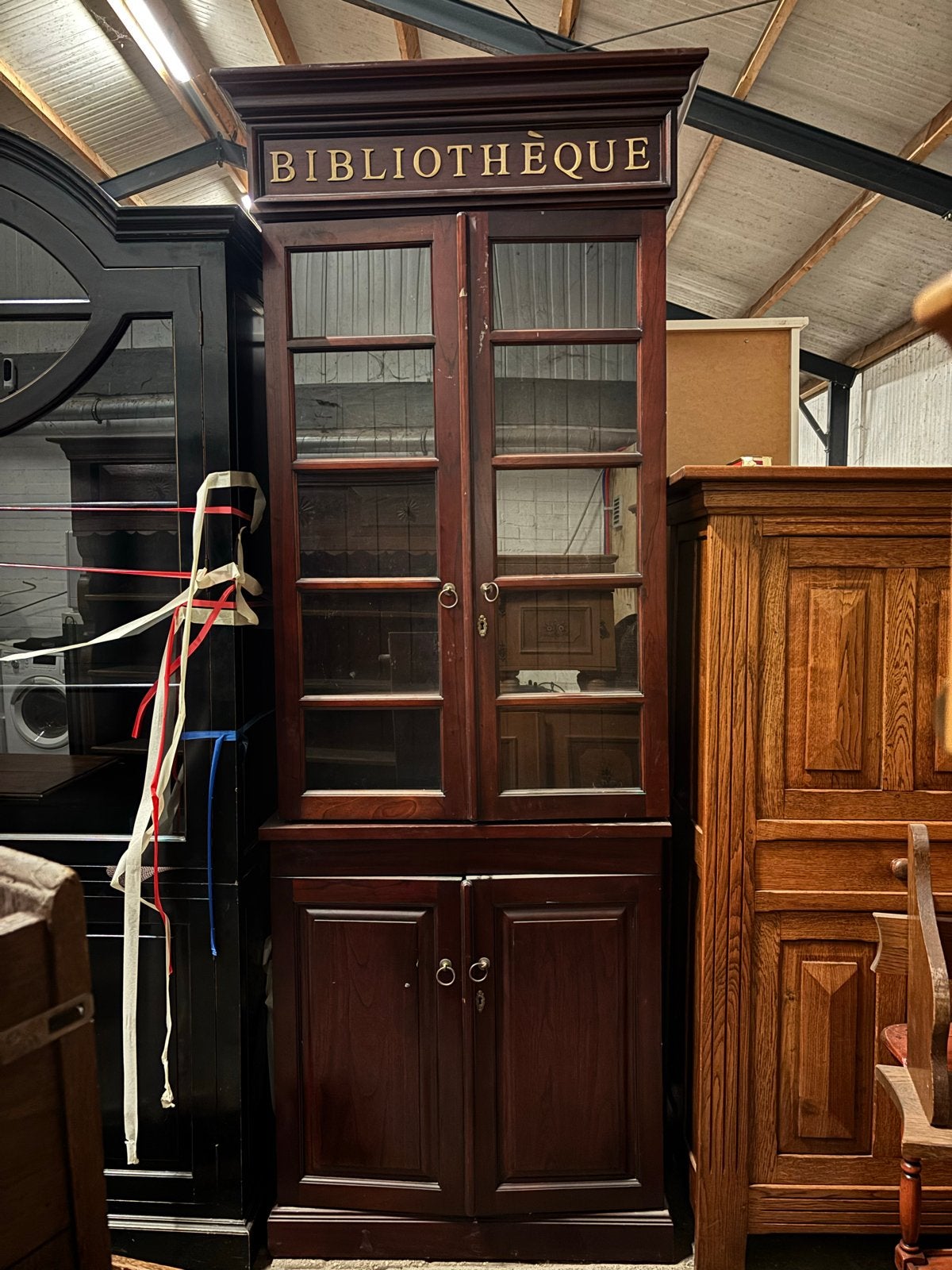 Bibliotheekkast met Glazen Deuren, Ophalen of Verzenden