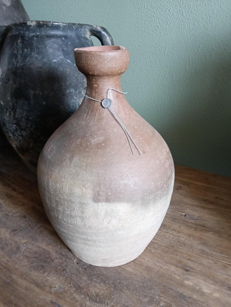 NIEUW Aura Peeperkorn hals kruik 28 cm, Ophalen of Verzenden, Nieuw, Steen/keramiek