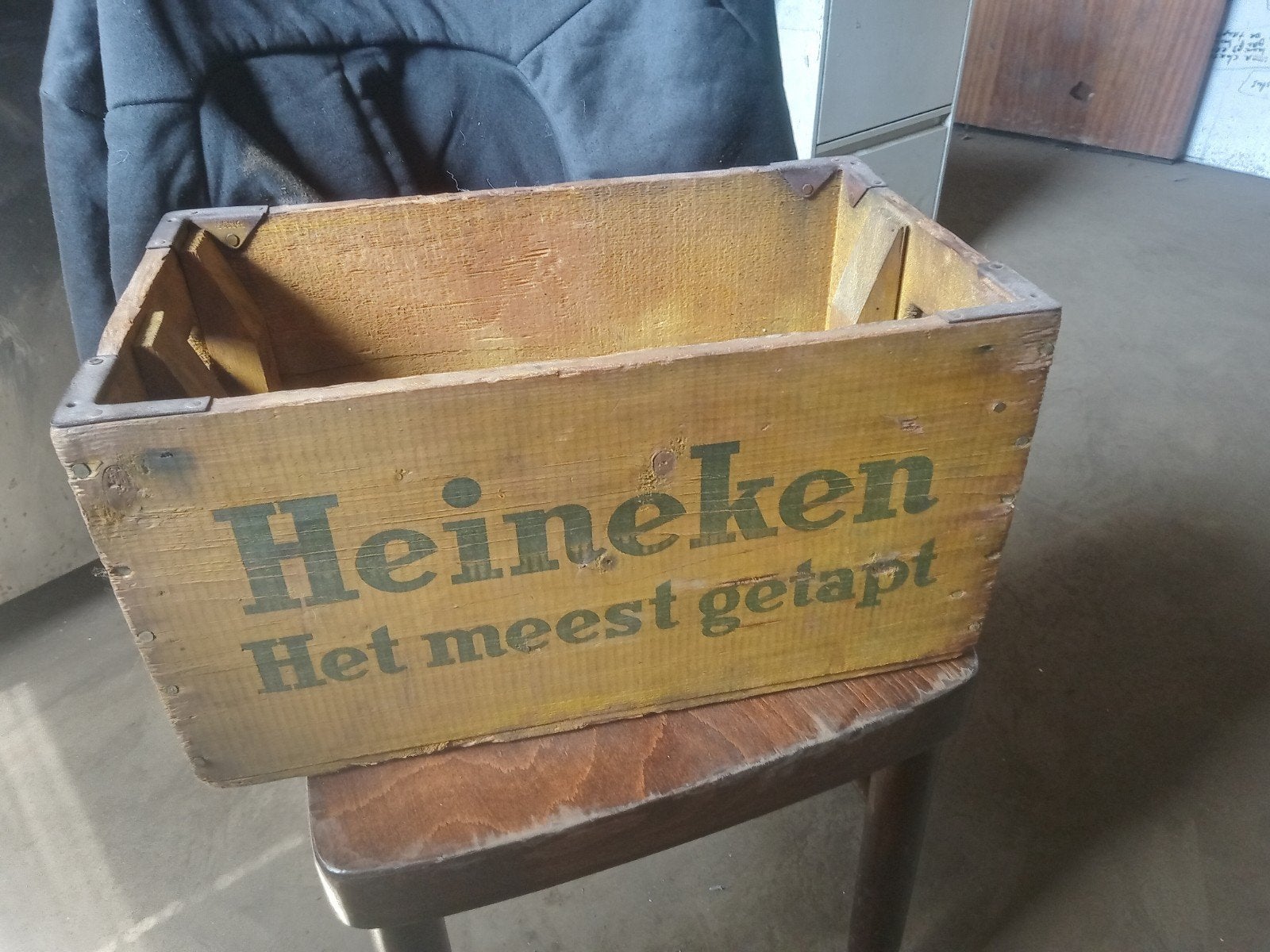 Vintage bierkrat Heineken, Ophalen, Minder dan 50 cm, Minder dan 50 cm
