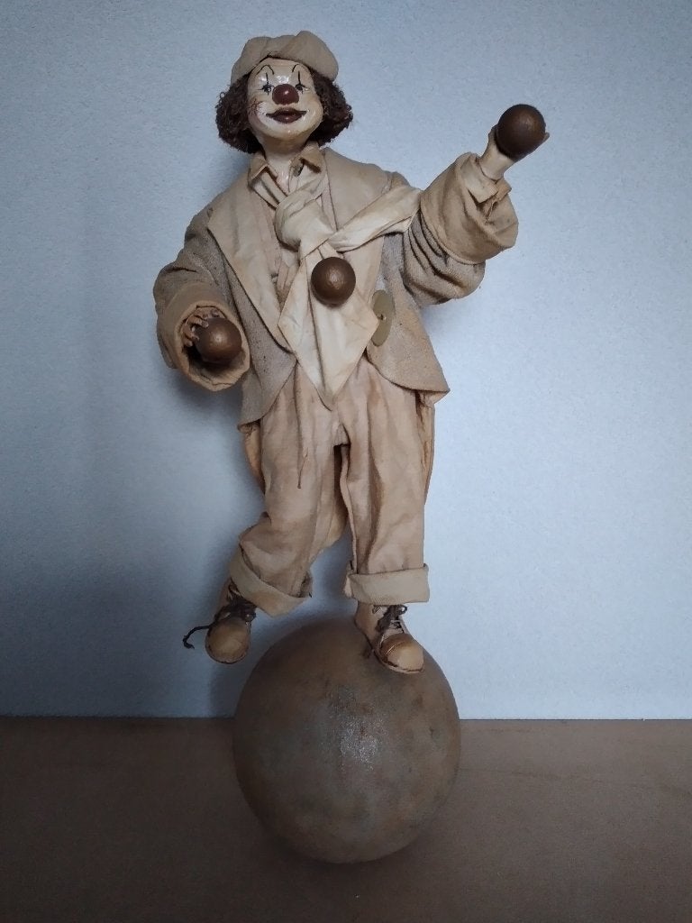 Clown op bal., Ophalen, Gebruikt, Overige materialen, Overige stijlen