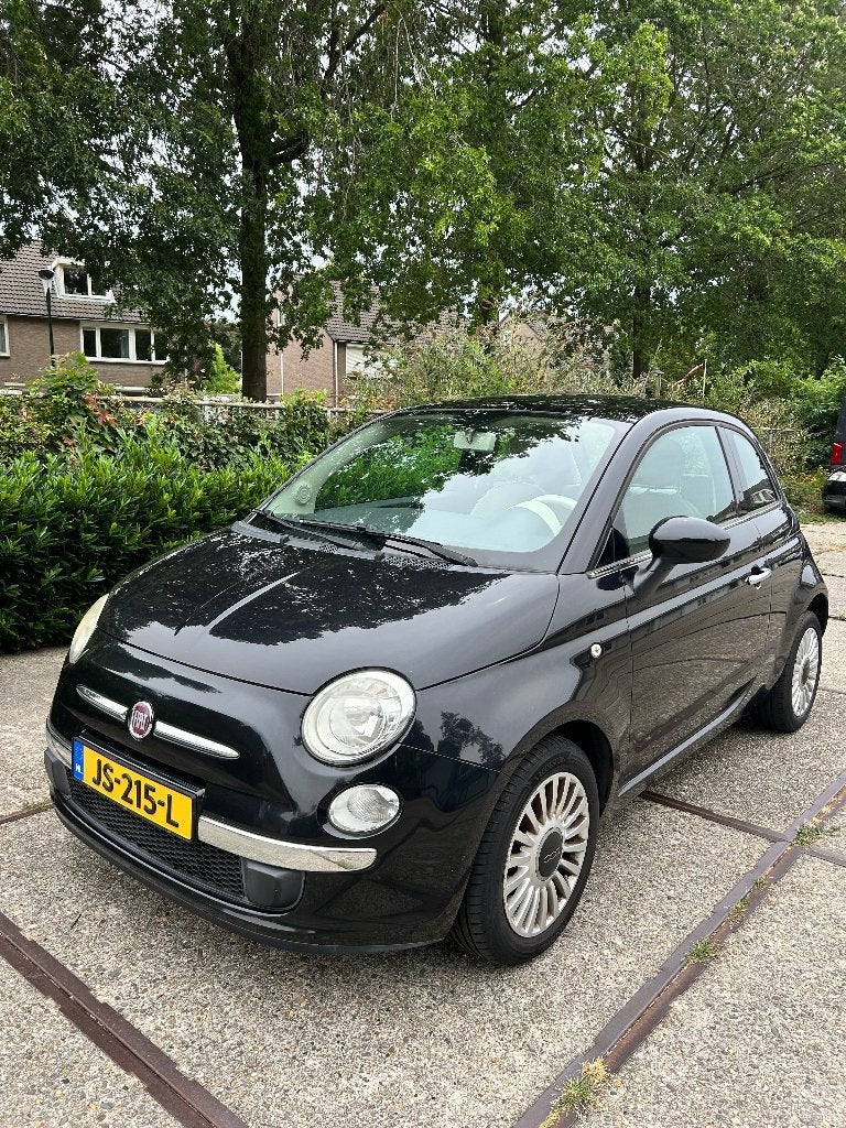 Fiat 500 1.2 C 2010 Zwart, Auto's, Fiat, Stof, 4 cilinders, 840 kg, Zwart